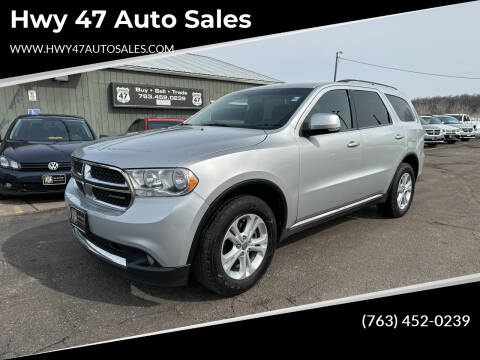 2012 Dodge Durango for sale at Hwy 47 Auto Sales in Saint Francis MN