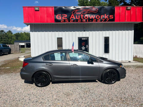 2012 Honda Civic for sale at G2 Autoworks in Elm City NC