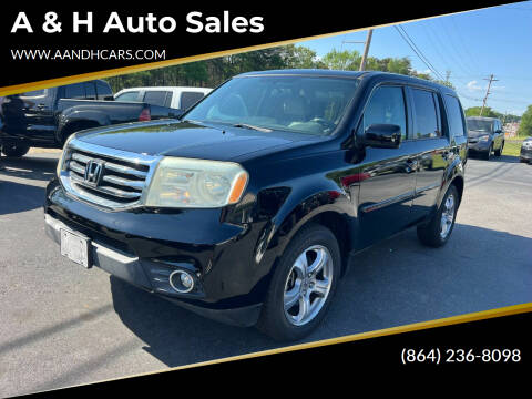 2013 Honda Pilot for sale at A & H Auto Sales in Greenville SC