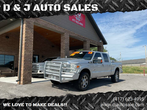 2015 Ford F-250 Super Duty for sale at D & J AUTO SALES in Joplin MO