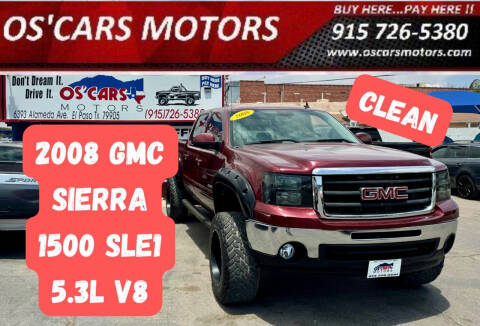 2008 GMC Sierra 1500 for sale at Os'Cars Motors in El Paso TX