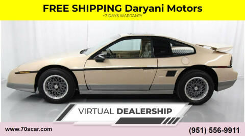 1986 Pontiac Fiero for sale at FREE SHIPPING  Daryani Motors in Riverside CA