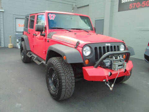 2017 Jeep Wrangler Unlimited for sale at Small Town Auto Sales Inc. in Hazleton PA