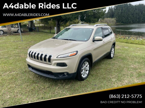 2015 Jeep Cherokee for sale at A4dable Rides LLC in Haines City FL