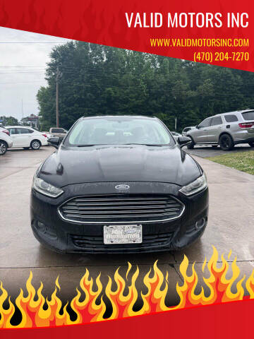 2015 Ford Fusion for sale at Valid Motors INC in Griffin GA