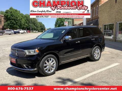 2020 Dodge Durango for sale at CHAMPION CHRYSLER CENTER in Rockwell City IA