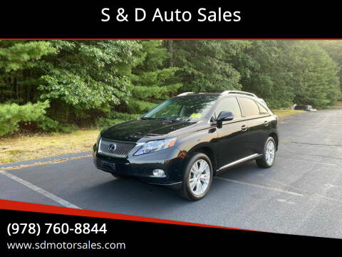 2010 Lexus RX 450h for sale at S & D Auto Sales in Maynard MA