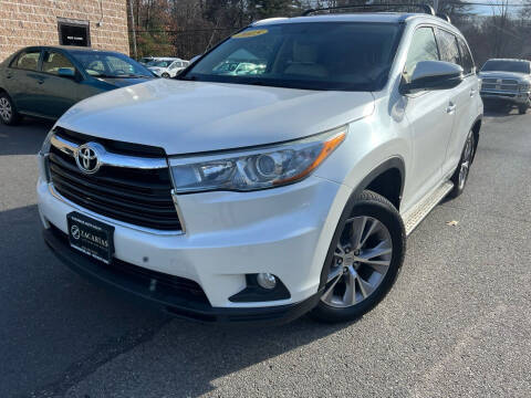 2015 Toyota Highlander for sale at Zacarias Auto Sales Inc in Leominster MA
