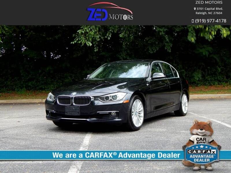 2013 BMW 3 Series for sale at Zed Motors in Raleigh NC