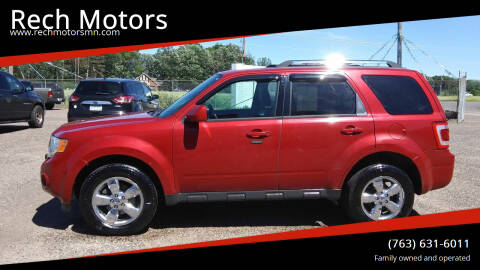 2011 Ford Escape for sale at Rech Motors in Princeton MN