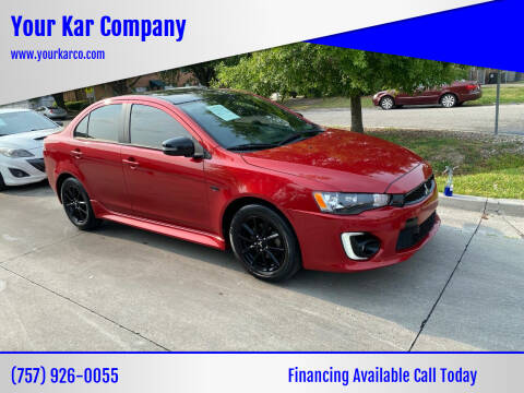 2017 Mitsubishi Lancer for sale at Your Kar Company in Norfolk VA