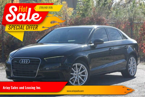 2016 Audi A3 for sale at Ariay Sales and Leasing Inc. in Denver CO
