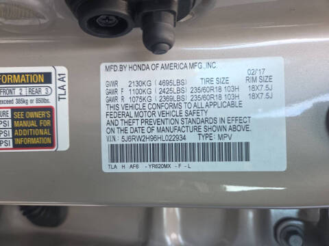 2017 Honda CR-V Touring