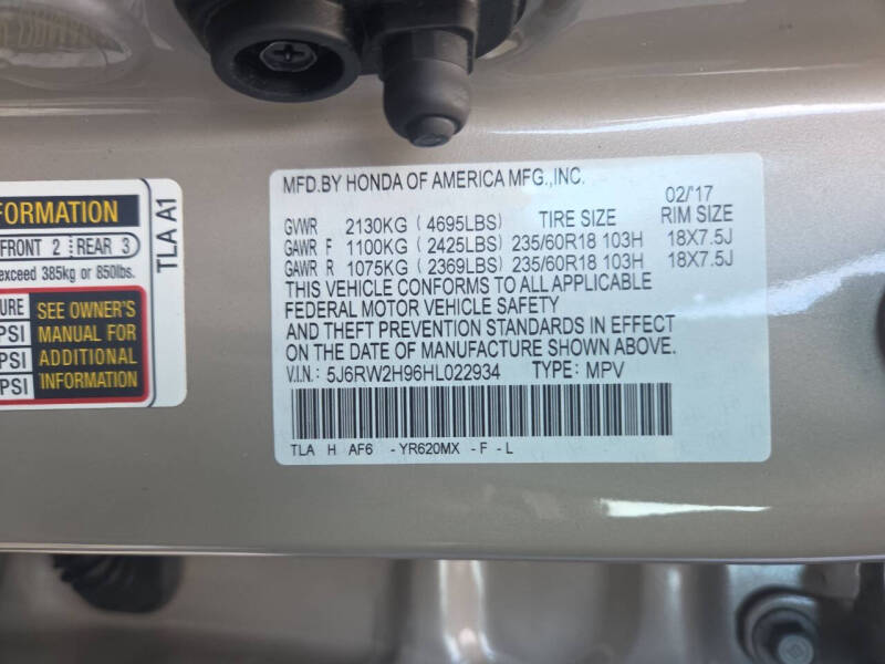 2017 Honda CR-V Touring