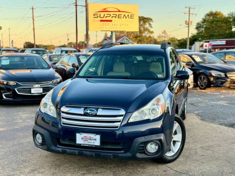 2014 Subaru Outback for sale at Supreme Auto Sales in Chesapeake VA