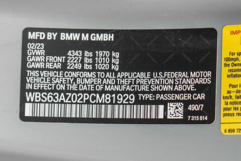 2023 BMW M4 CSL