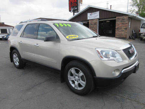 2010 GMC Acadia for sale at Fox River Motors, Inc in Green Bay WI