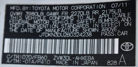 2011 Toyota Prius Two