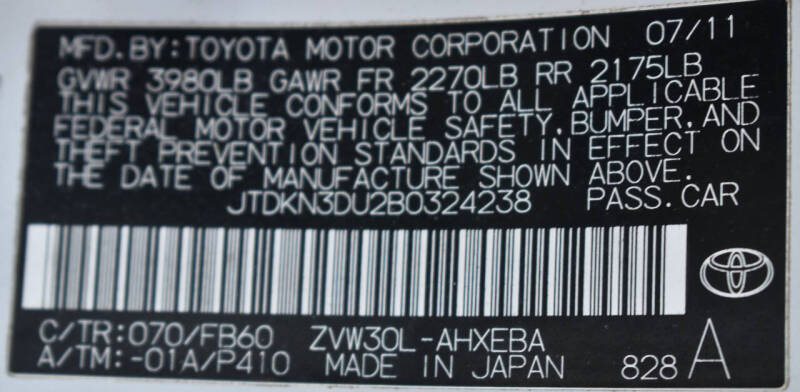 2011 Toyota Prius Two
