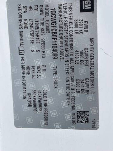 2015 Chevrolet Express 2500