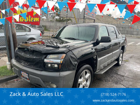 2002 Chevrolet Avalanche for sale at Zack & Auto Sales LLC in Staten Island NY