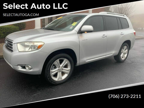 2008 Toyota Highlander for sale at Select Auto LLC in Ellijay GA