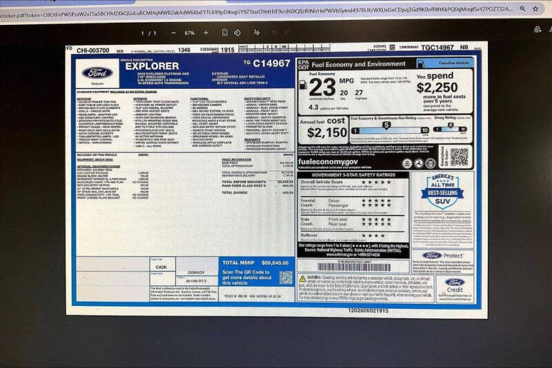 2026 Ford Explorer Platinum
