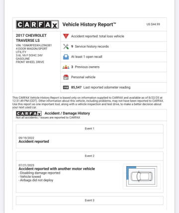 2017 Chevrolet Traverse LS