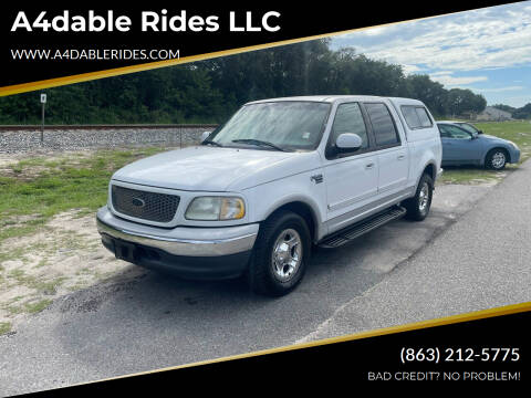2001 Ford F-150 for sale at A4dable Rides LLC in Haines City FL