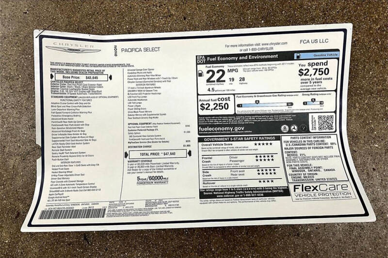 2026 Chrysler Pacifica Select