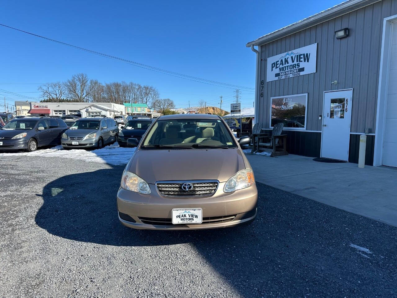 2007 Toyota Corolla for sale at PEAK VIEW MOTORS in Mount Crawford, VA