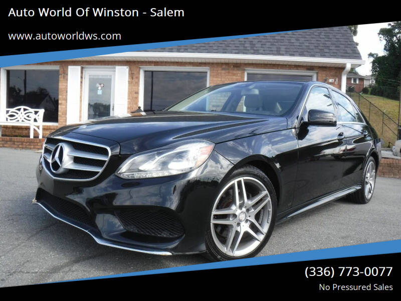 2014 Mercedes-Benz E-Class for sale at Auto World Of Winston - Salem in Winston Salem NC