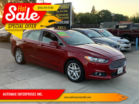 2016 Ford Fusion for sale at AUTOMAX ENTERPRISES INC. in Roseville CA