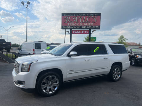 2016 GMC Yukon XL for sale at RAUL'S TRUCK & AUTO SALES, INC in Oklahoma City OK