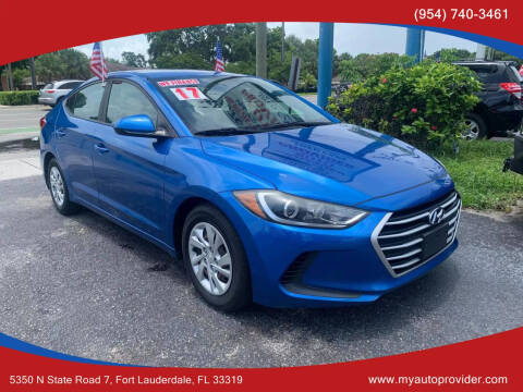 2017 Hyundai Elantra for sale at AUTO PROVIDER in Fort Lauderdale FL