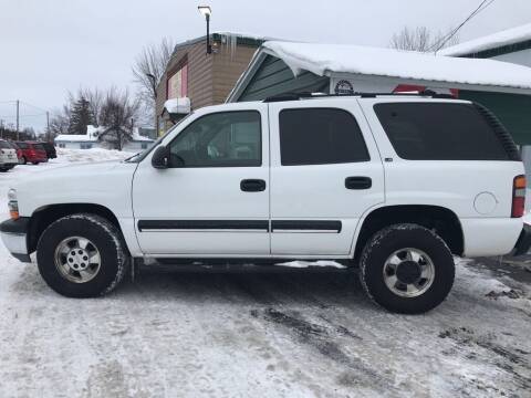 2001 Chevrolet Tahoe for sale at FCA Sales in Motley MN