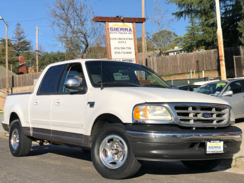 2002 Ford F-150 for sale at Sierra Auto Sales Inc in Auburn CA