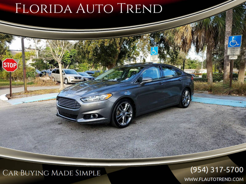 2013 Ford Fusion for sale at Florida Auto Trend in Plantation FL