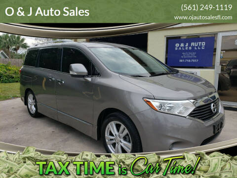 2012 Nissan Quest for sale at O & J Auto Sales in Royal Palm Beach FL