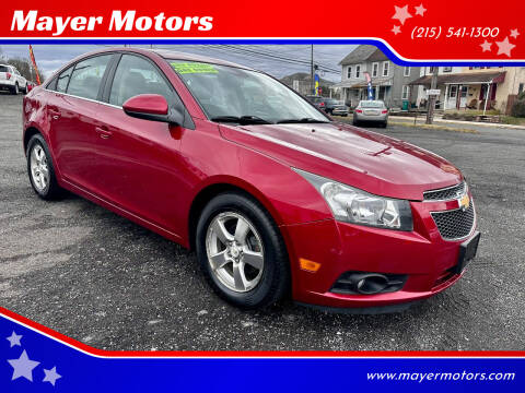 2012 Chevrolet Cruze for sale at Mayer Motors in Pennsburg PA