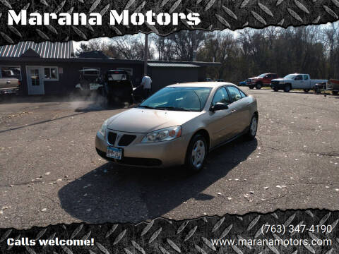 2006 Pontiac G6 for sale at Marana Motors in Princeton MN