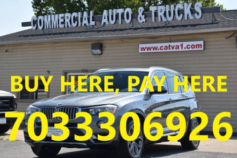 2015 BMW X3 for sale at Commercial Auto & Trucks in Manassas VA