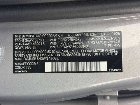 2025 Volvo EX90 Twin Plus 7P