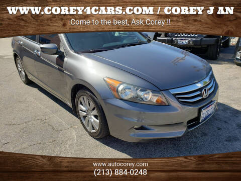 2012 Honda Accord for sale at WWW.COREY4CARS.COM / COREY J AN in Los Angeles CA