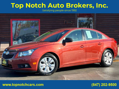2012 Chevrolet Cruze for sale at Top Notch Auto Brokers, Inc. in McHenry IL