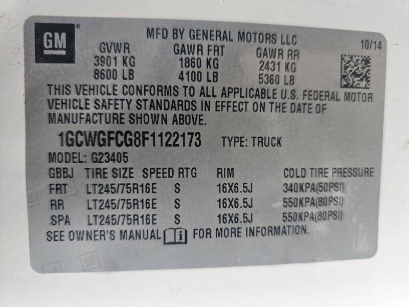 2015 Chevrolet Express 2500