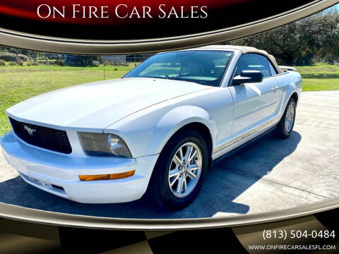 2006 Ford Mustang for sale at On Fire Car Sales in Tampa FL