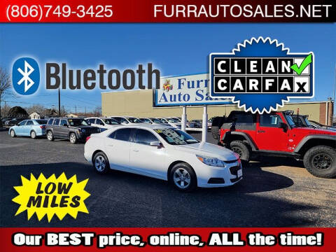 2016 Chevrolet Malibu Limited for sale at FURR AUTO SALES in Lubbock TX