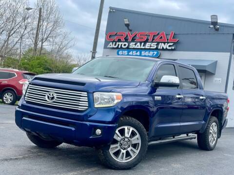 2015 Toyota Tundra for sale at Crystal Auto Sales Inc in Nashville TN