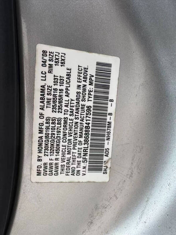 2008 Honda Odyssey EX-L